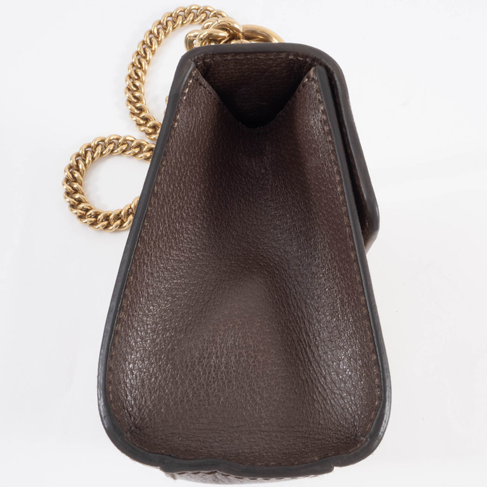 GUCCI Brown Leather Shoulder Bag - Picture 3 of 16